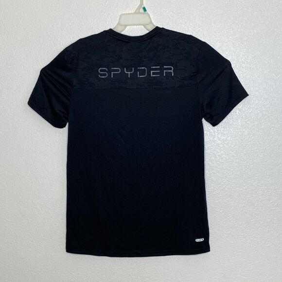 SPYDER Active Men’s Black 4 Way Stretch T Shirt Size M NWT - Picture 5 of 6